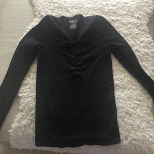 Intimately free long sleeve stretchy lace up